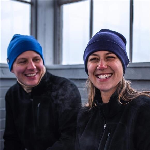 100% Merino Wool Ridge Cuff Beanie - Unisex Warm Winter Hat - Picture 6 of 6